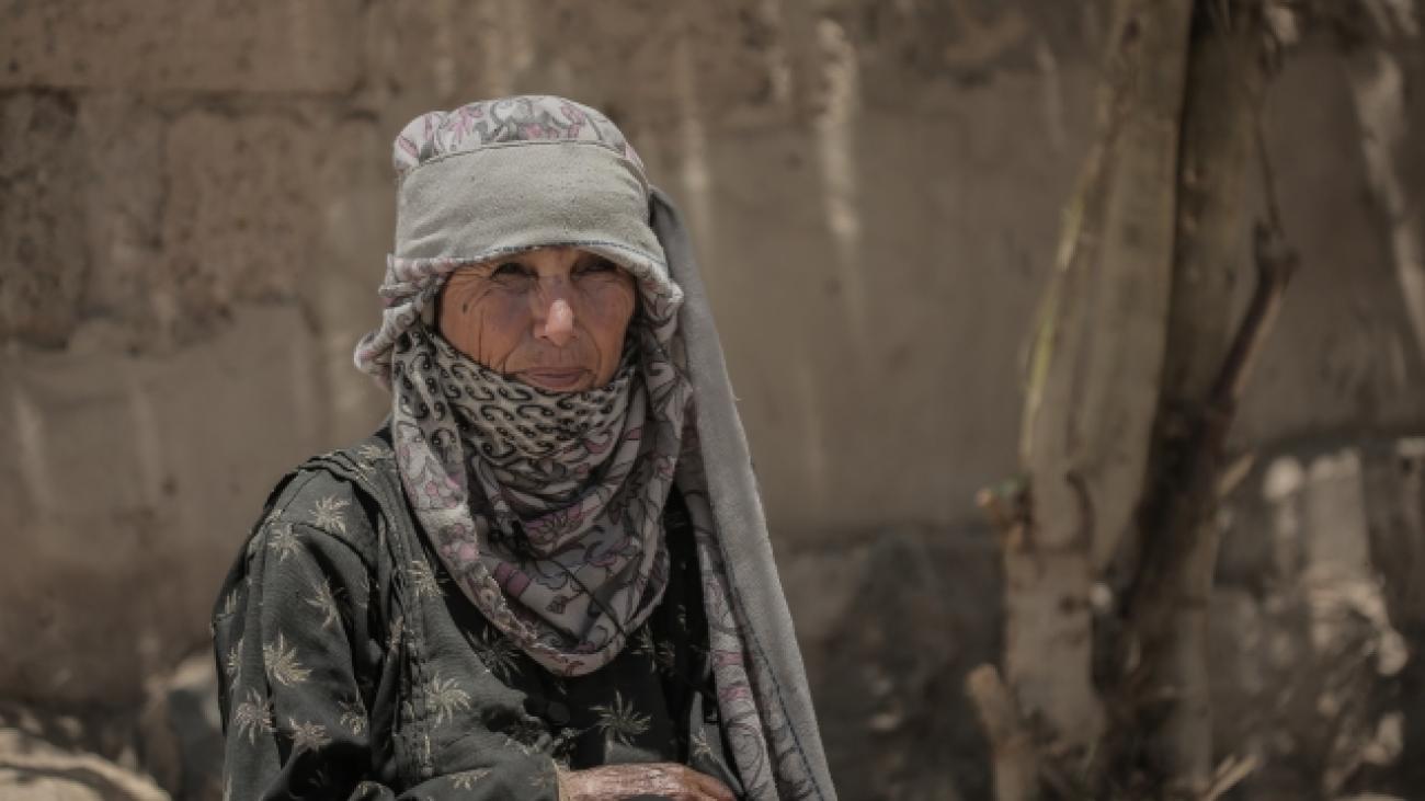 Adba Saleh Mubarak, a female Yemeni farmer from the Sana’a