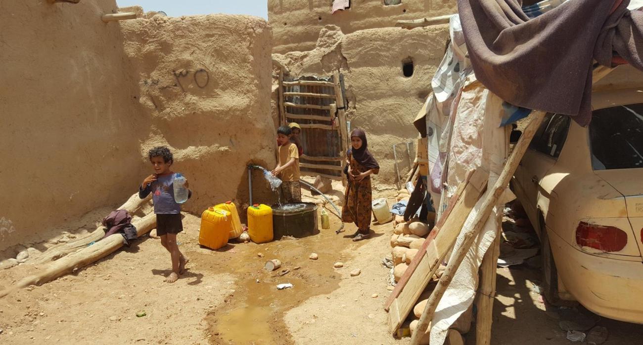 Water scarcity and poor sanitation prevent children from living a normal life
