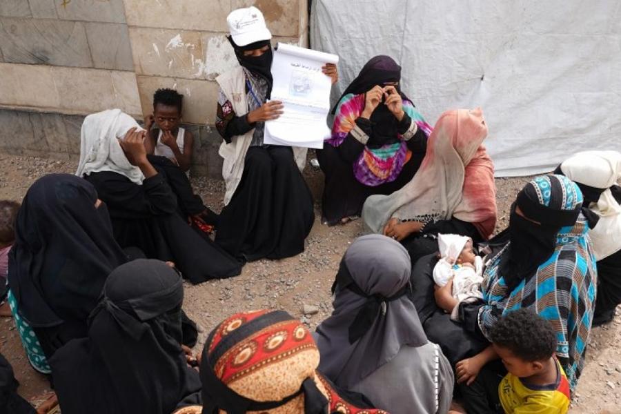 Attikah taking part in an awareness session