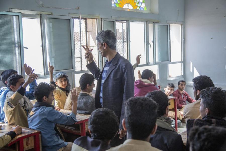 Hamoud in his class