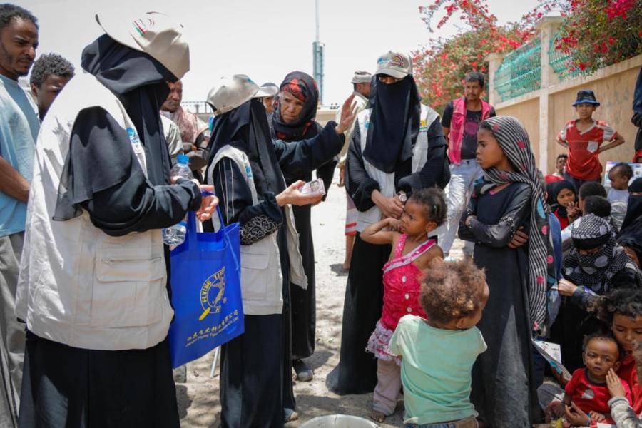 The “Morshydats” educating communities of Al-Hasabah about hygiene practices.