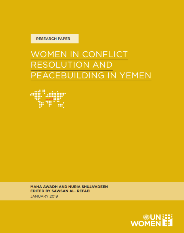Cover of Women in Conflict Resolution and Peacebuilding in Yemen