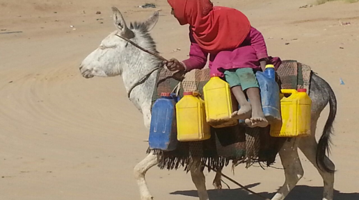 A water tank allows children to return to school